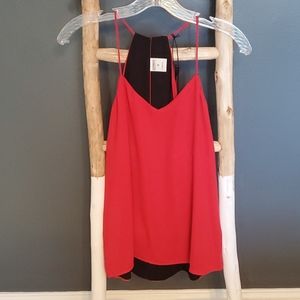 Express Reversible Barcelona Cami Tank Top in red and black. NWT XS